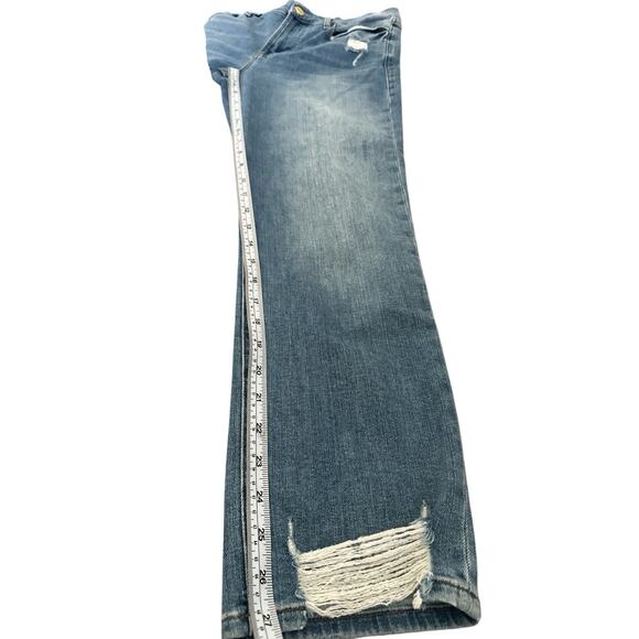 Frame Jeans Womens Size 29 Blue Denim Le High Straight Fit Distressed Ankle - Picture 6 of 10